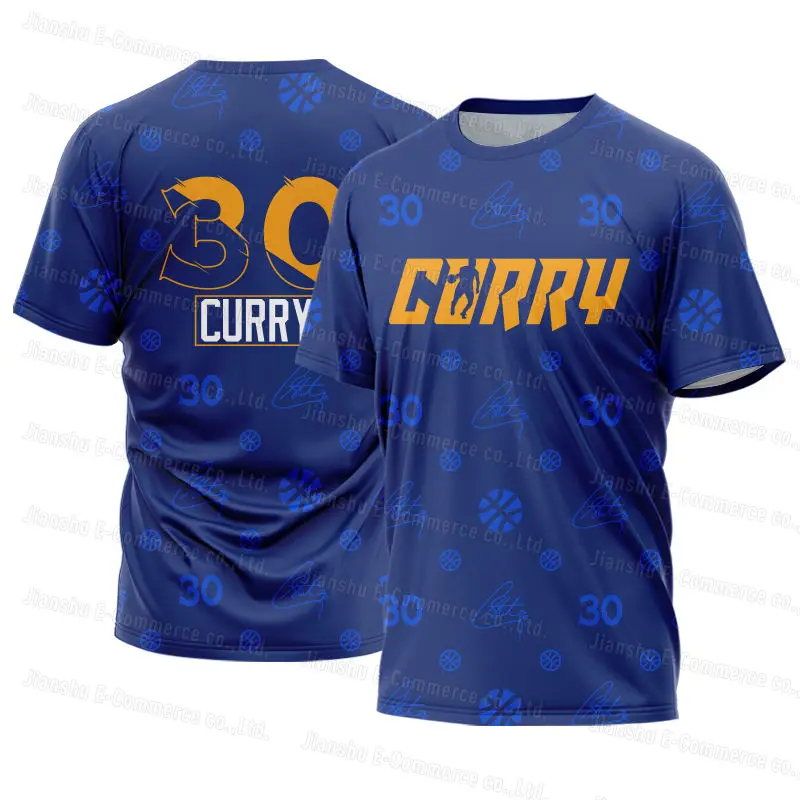 Basketball T Shirt Summer Men Casual Sports Short Sleeved Stephen Curry3D Printed High-Definition Round Neck Oversize Shirt 6xl