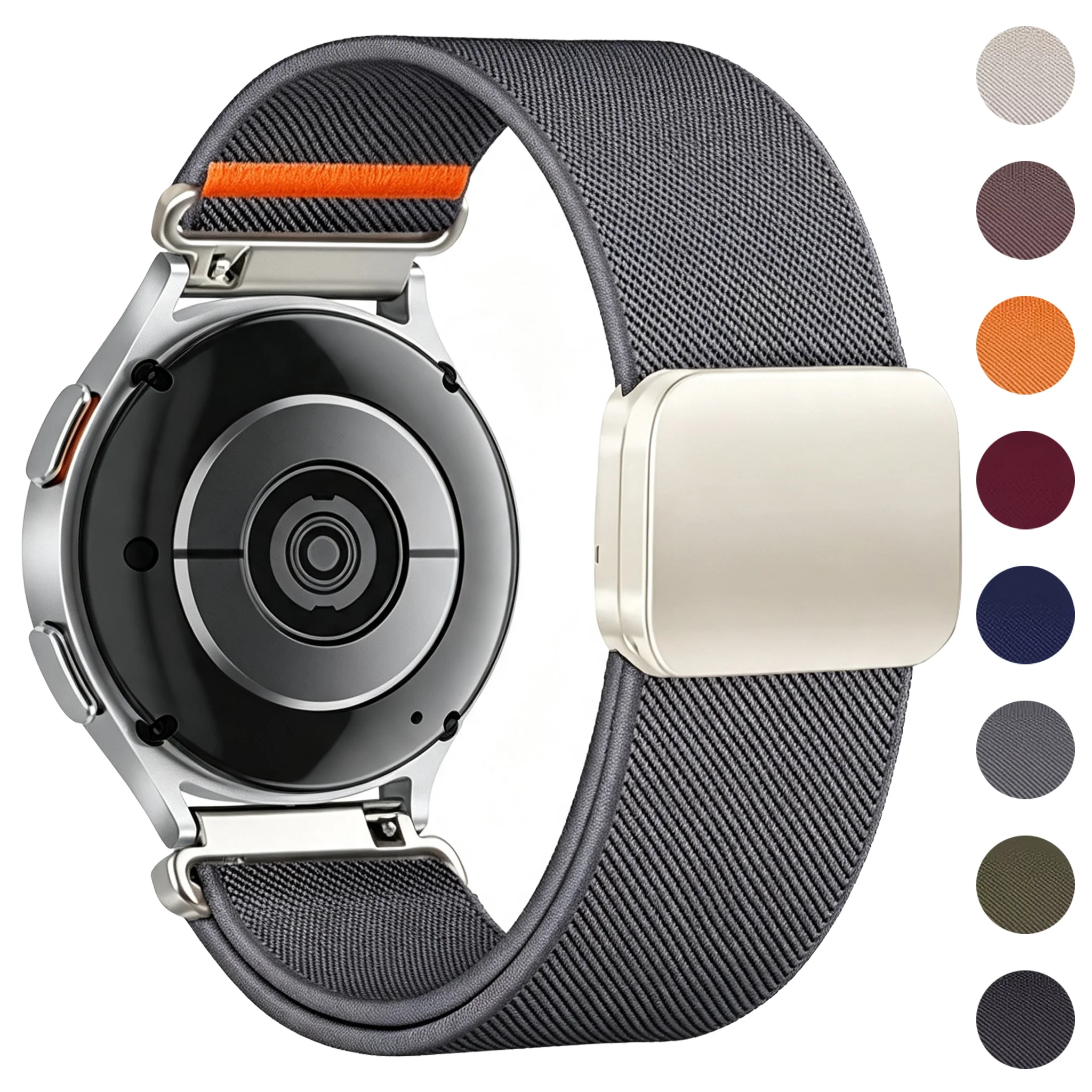 18mm 20mm 22mm Magnetic Strap For Garmin Venu 4 3 2/Vivoactive 4 5 6 band For Forerunner 170/70/570/165/265/255 Nylon Watchband