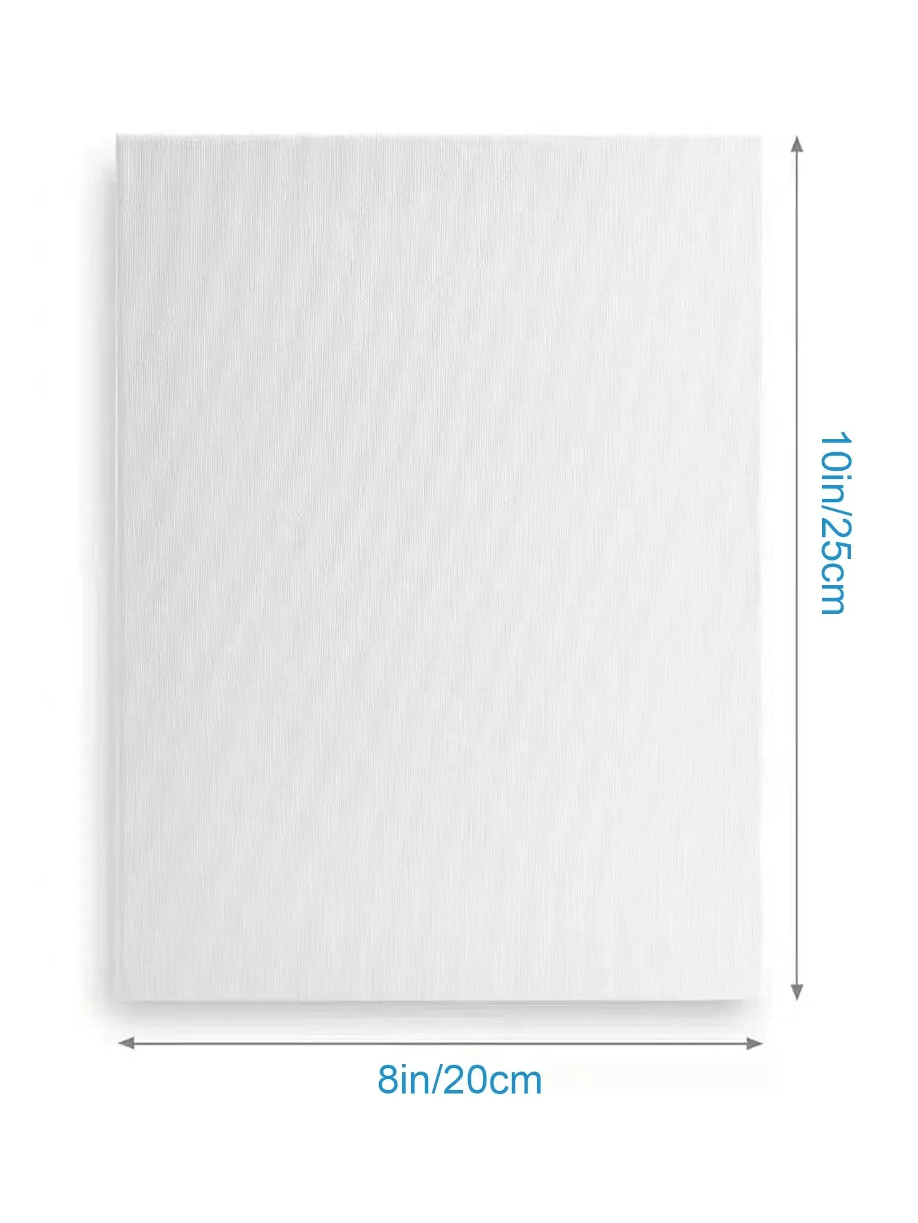 4 قطع قماش ممتد، 8 × 10 بوصات (20 × 25 سم) لوحات قماشية مربعة فارغة، لوحات قماشية قطنية 100% للرسم، 8 أونصة جيسو معدة