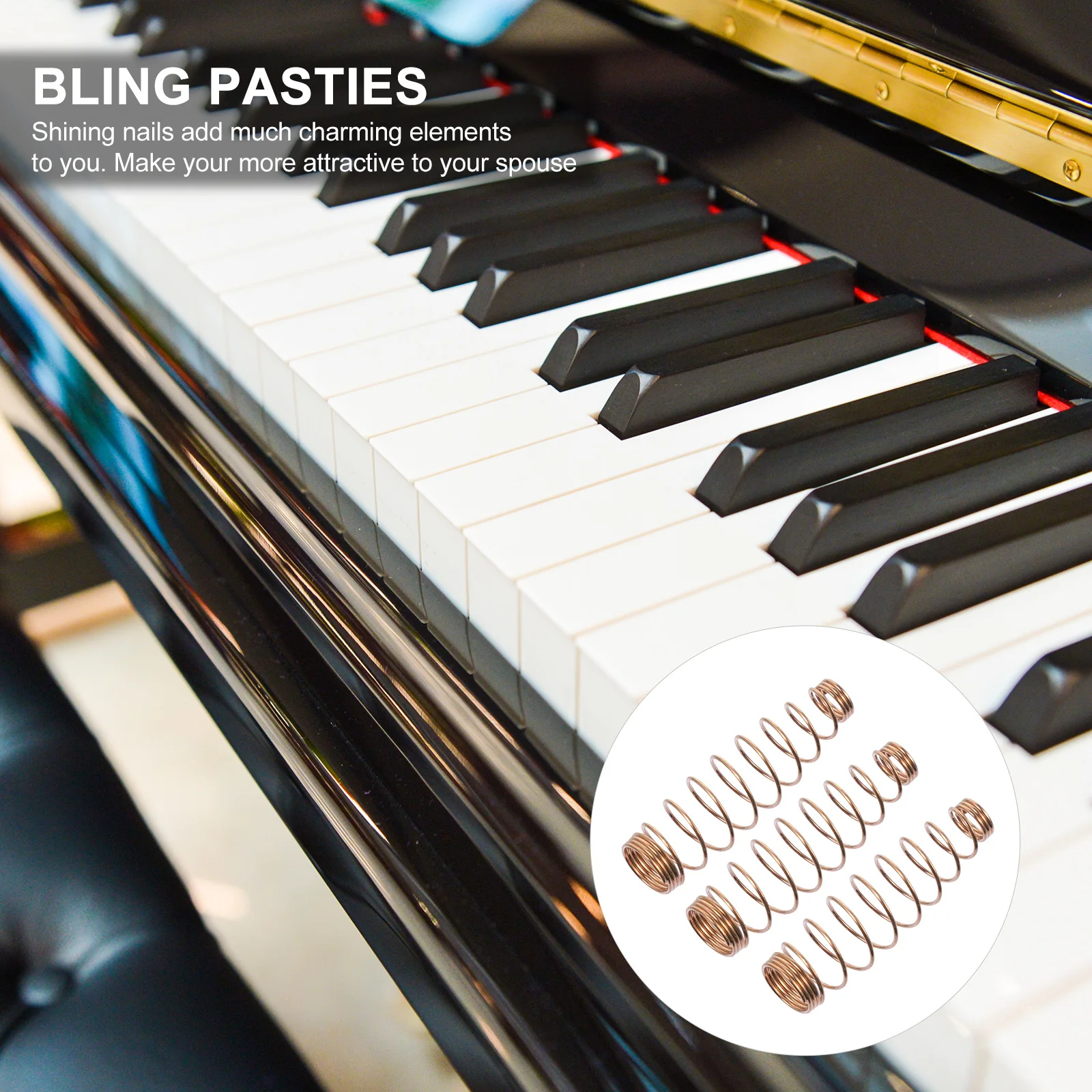 

180 Pcs Piano Tuning Tool Replacement Part Accessories Repair Vertical Spring Parts Brass Accessory Upright