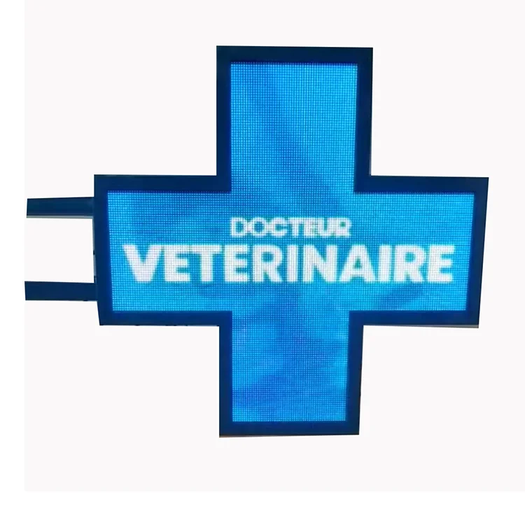 

Small Weight High Brightness Outdoor Waterproof Pharmacy Cross Smd Full Color LED Cross