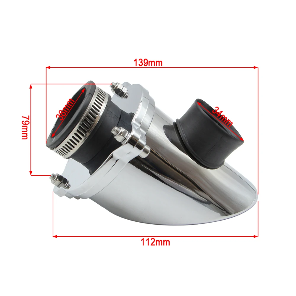 38mm electroplated air filter suitable for Honda Monkey Z50 Z50R Z50J Z50A Gorilla self cycling retro motorcycle 50cc 110cc 125c