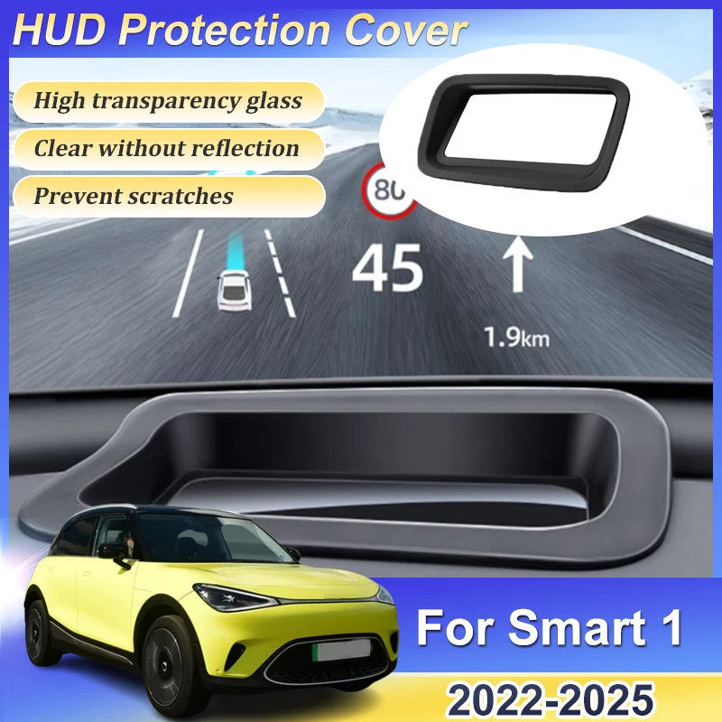 For Smart 1 Accessories Jingling #1 2022 2023 2024 2025 HUD Head Up Display Protective Cover Reflective Projection Screen Parts