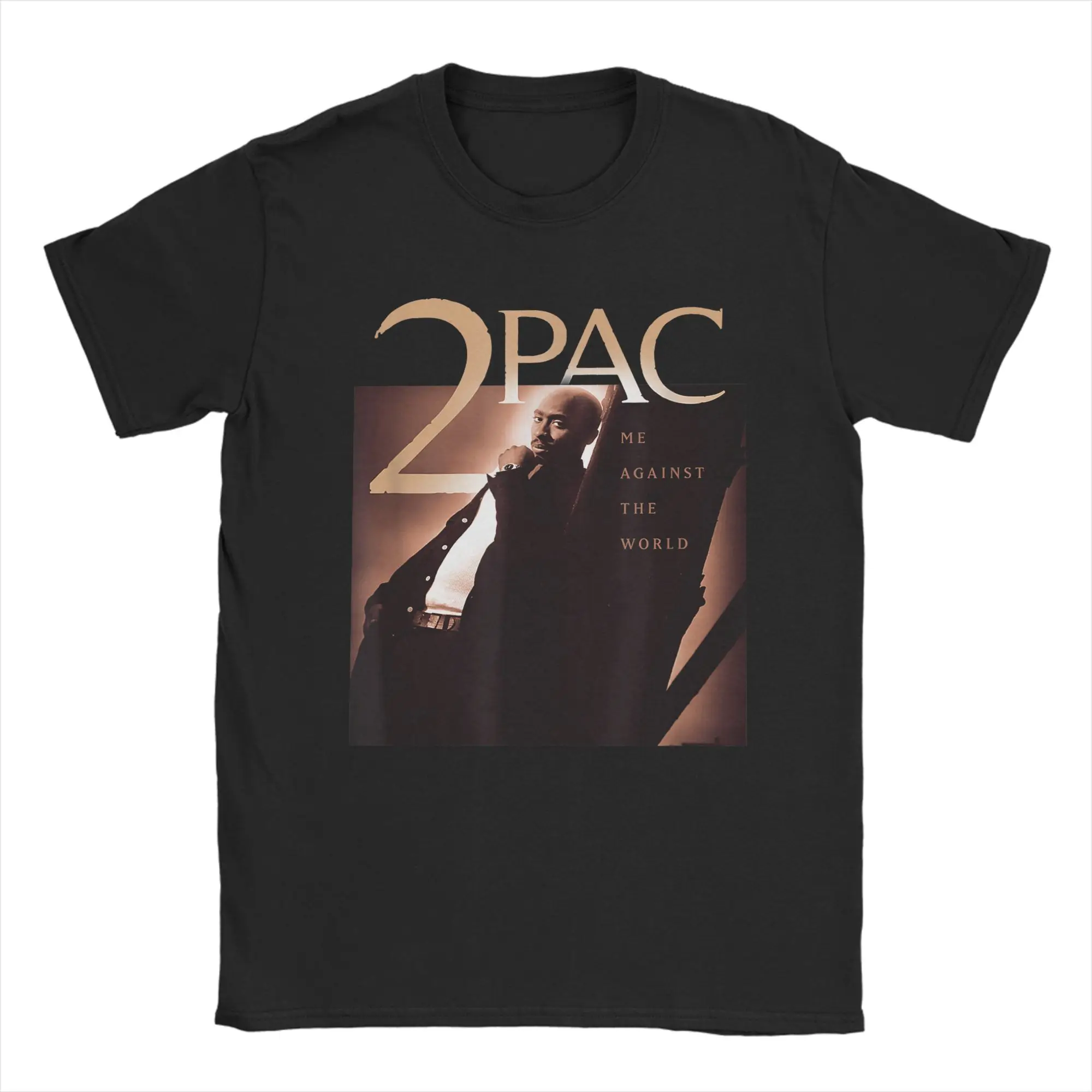 Rapper Tupac 2pac Graphic Printed (2) T-Shirts Men  Fashion 100% Cotton Tees O Neck Short Sleeve T Shirt Plus Size Clothes