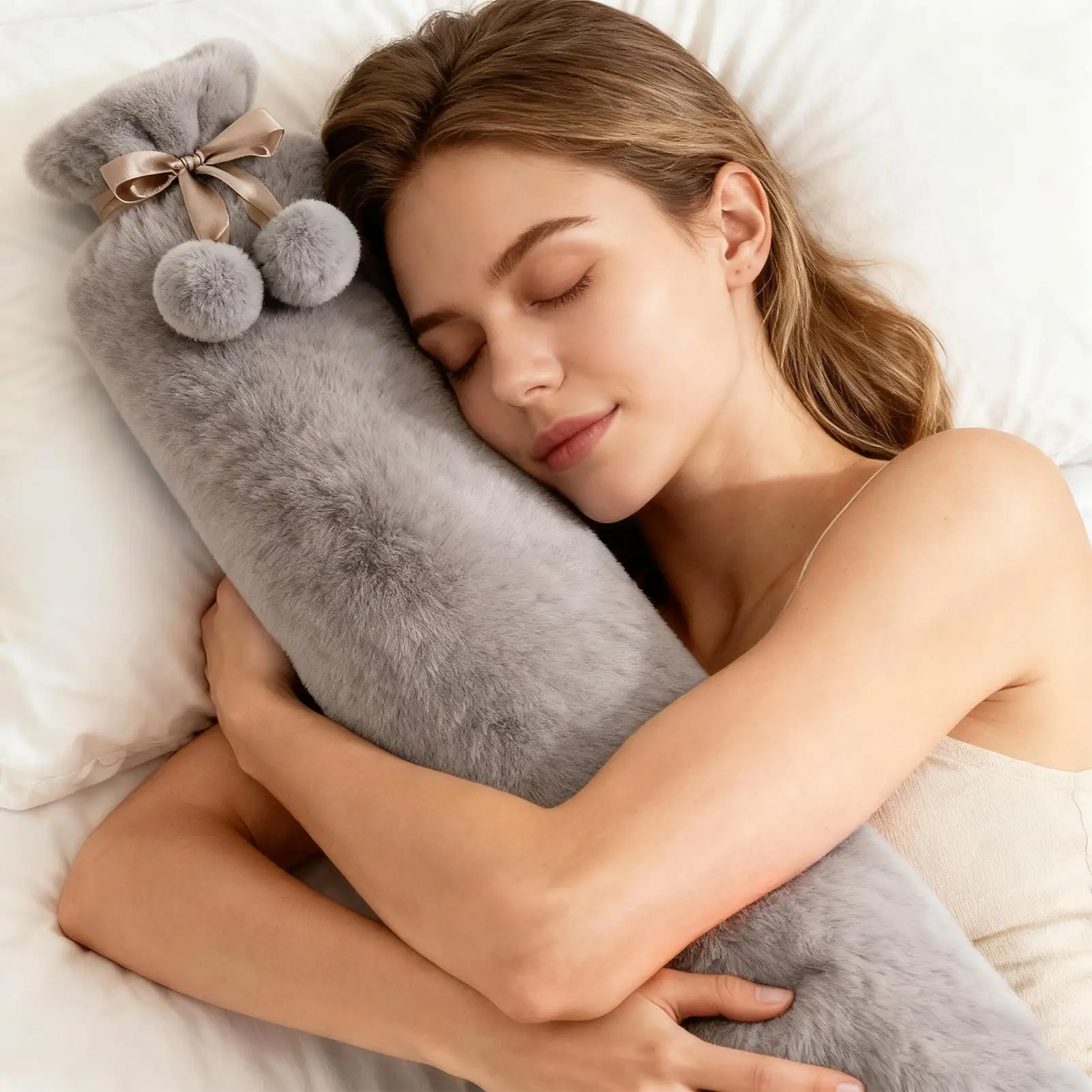 

Бутылки с горячей водой, длинная теплая сумка, рельефная термосумка для воды для после упражнений, дома, путешествий, спальни, офиса, рук, шеи, плеч