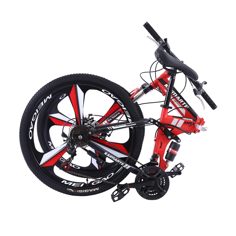 20 Inch Men 7 8 9 Speed Suspensional Carbon Steel Bicycle Folding MTB Bicycle 20 Mountain Bike