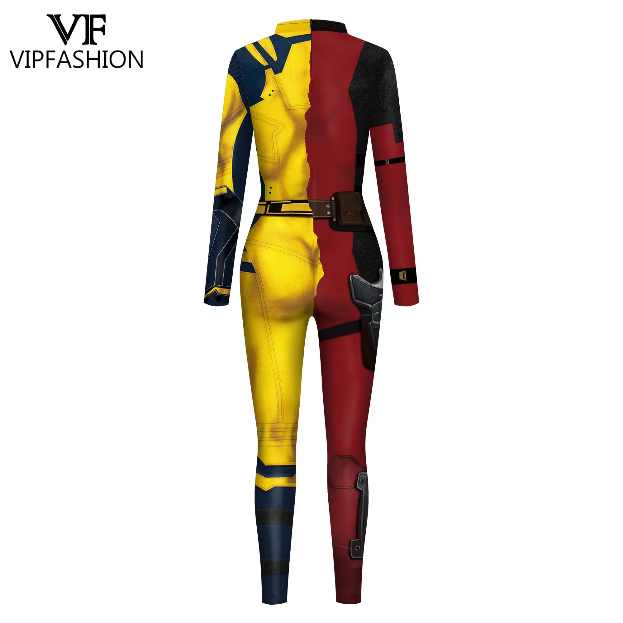 VIP FASHION Superhero Best Friend Heart Costume Cosplay tuta donna uomo Sexy Zentai Suit Festival Catsuit vestiti di Halloween