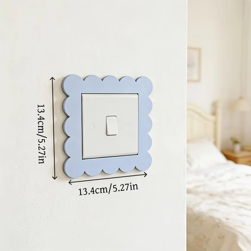 1pc Wooden Switch Decorative Frames, Home Wall Decoration, Switches Protector, Switch Dust Cover, for Bedroom Living Room Decor