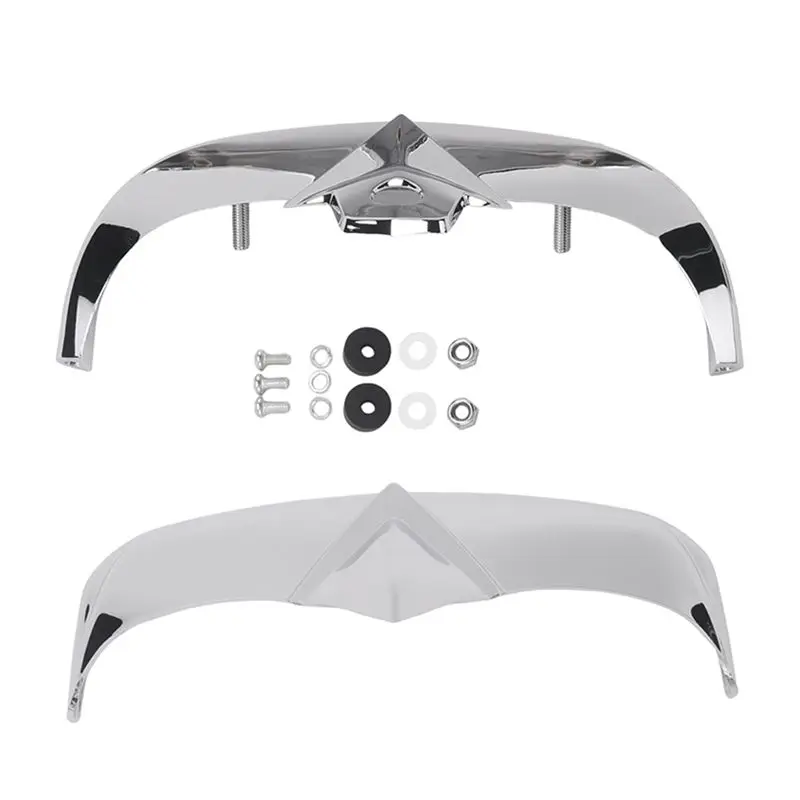 For FLSTS Chrome Front Rear Fender Tip Trim Kit For Heritage Springer Models
