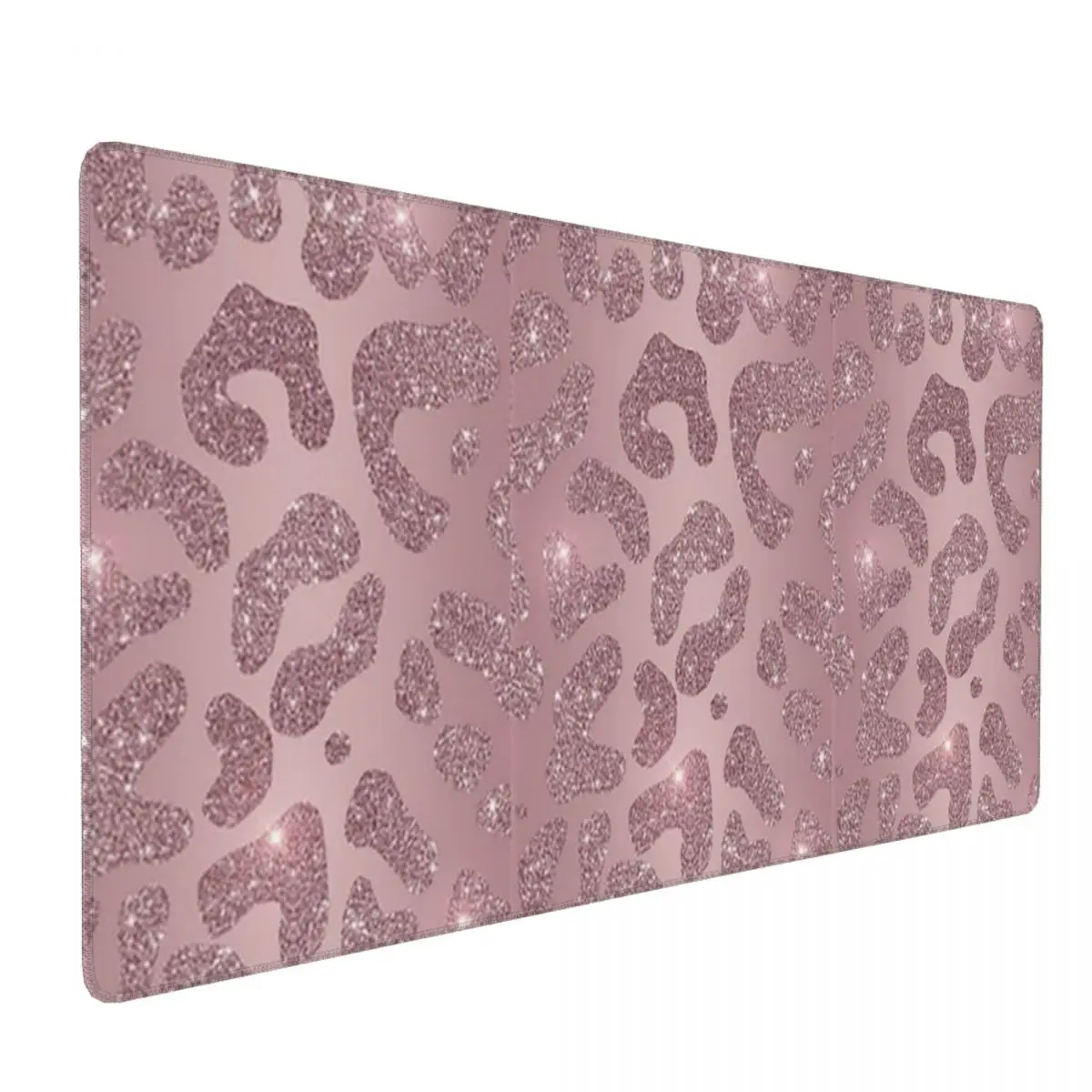 Large Mouse Pad Pink Rose Gold Leopard Print Gamer PC Laptop Mats Keyboard Carpet Computer Gaming Office Accessories Desk Mat