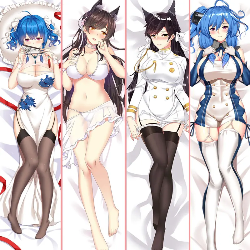 

Anime Azur Lane IJN Atago USS St Louis Body Hugging Cover Double Sided Pillow Case Throw Cushion Dakimakura Waifu Pillowcase