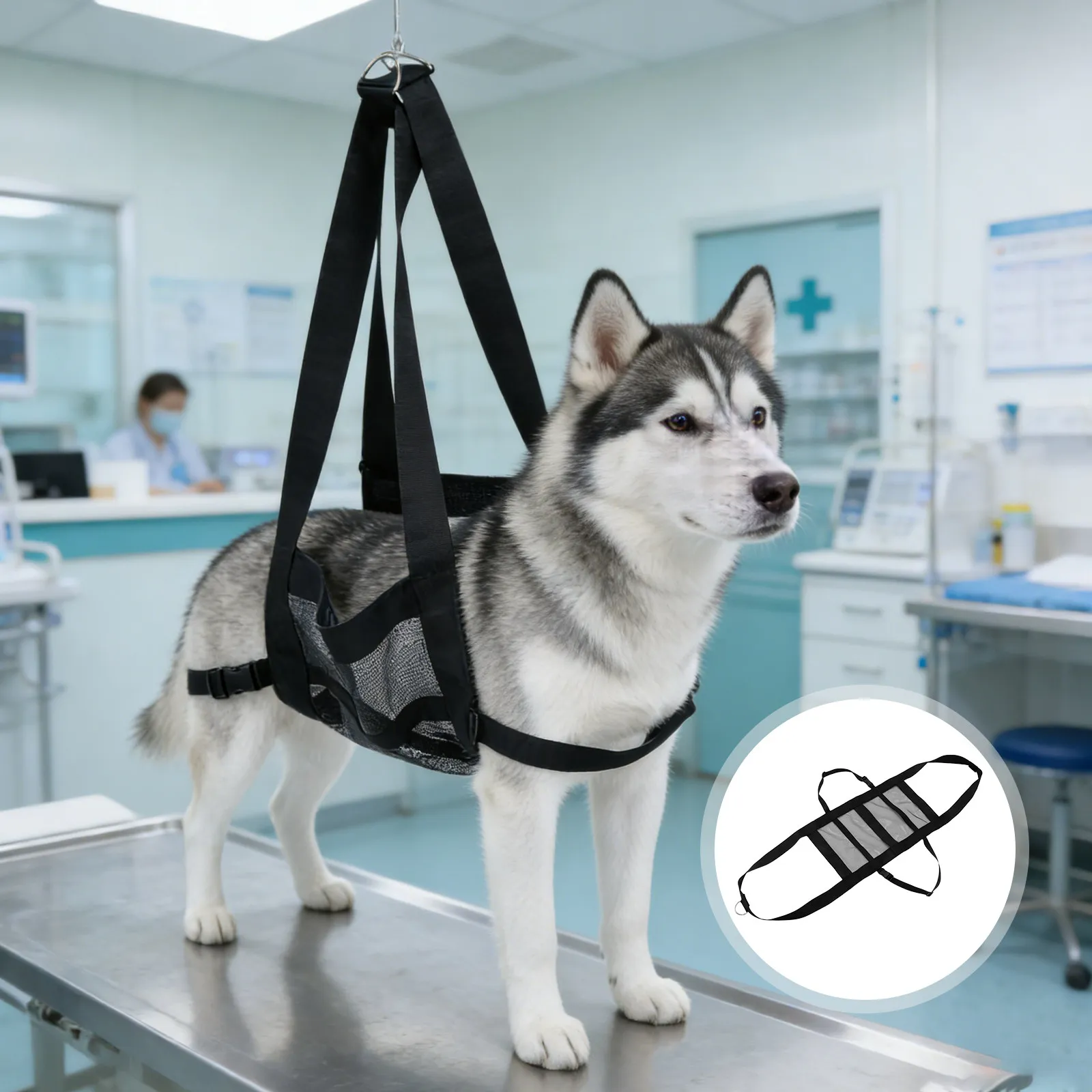 Poultry Scale Sling for Chickens & Small Animals – Durable Wear-Resistant Mesh Weighing Bag, Farm Veterinary Use