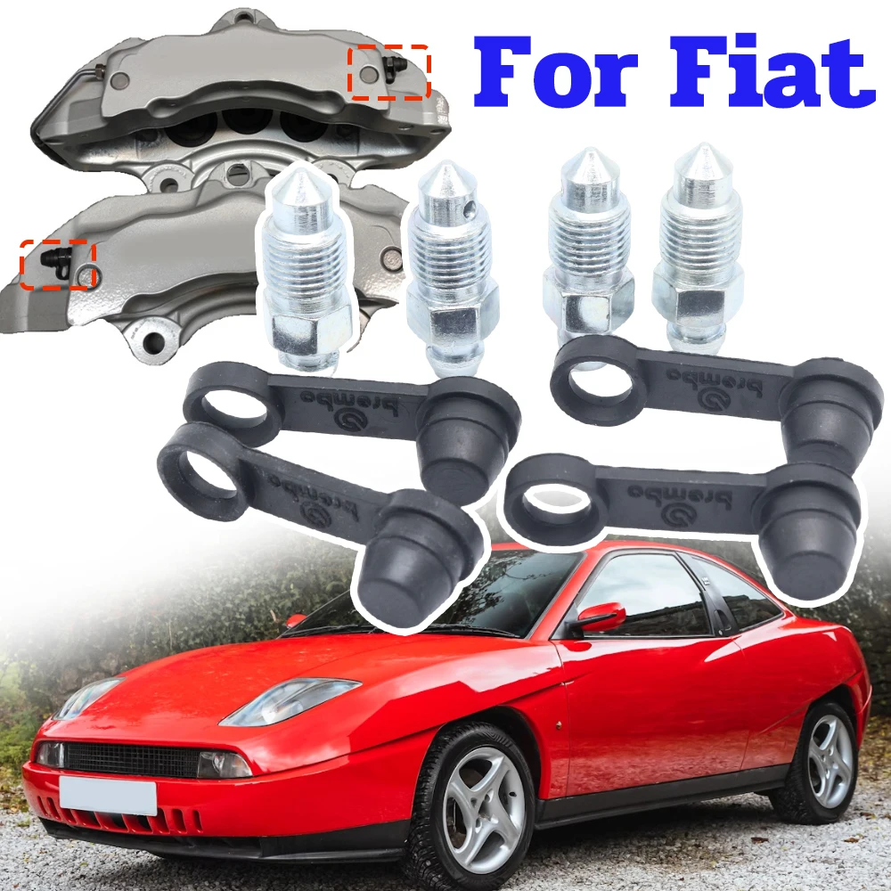 

Front Left Right Caliper Bleed Nipples Screws Repair Kit for Fiat Coupe 1996-2000 Replacement Accessories Spare Parts Car Auto