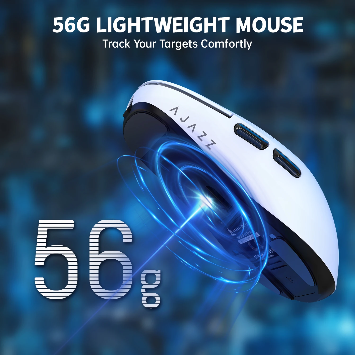 Imagem -05 - Mouse para Jogos Tri-mode Attack Shark x Ajazz Aj159p com Doca de Carregamento Magnética Sensor Paw3395 26000 Dpi Ultraleve 56g 1000hz
