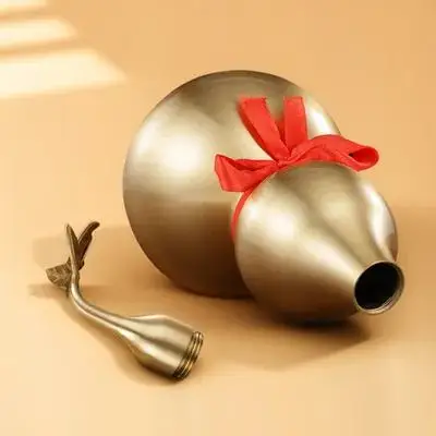 

Gourd Statue Unique Vintage Home Decor Chinese Luck Ornament Tabletop Wealth Vintage Gourd Statue Symbol Craft Gift