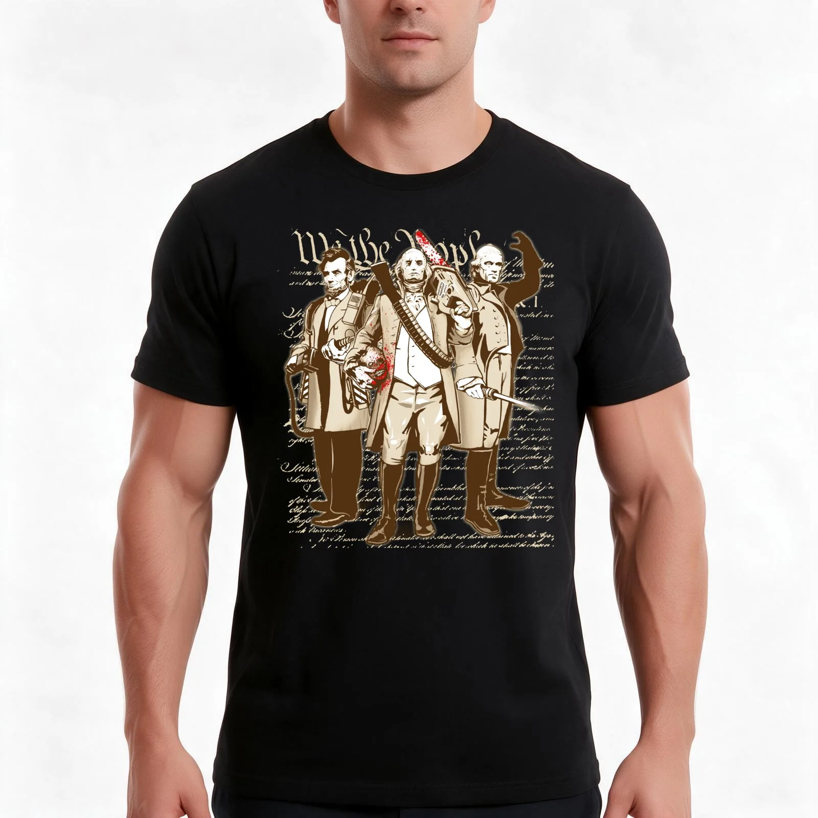 President Kick Asses T-Shirt Summer Casual Cotton Tee Oversized Streetwear Tops Vintage Graphic Print Loose Fit Short Sleeve