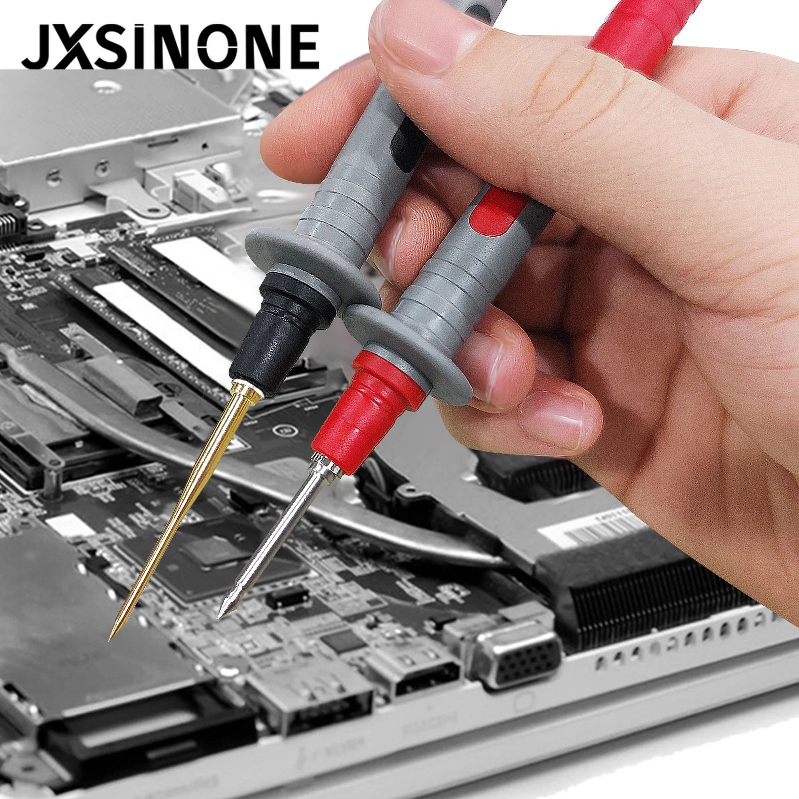 Imagem -02 - Jxsinone P1308b 18 Peças Kit de Chumbo de Teste mm Plugue Banana para Teste de Gancho Substituível Multímetro Sonda Fio de Teste Clipe de Jacaré