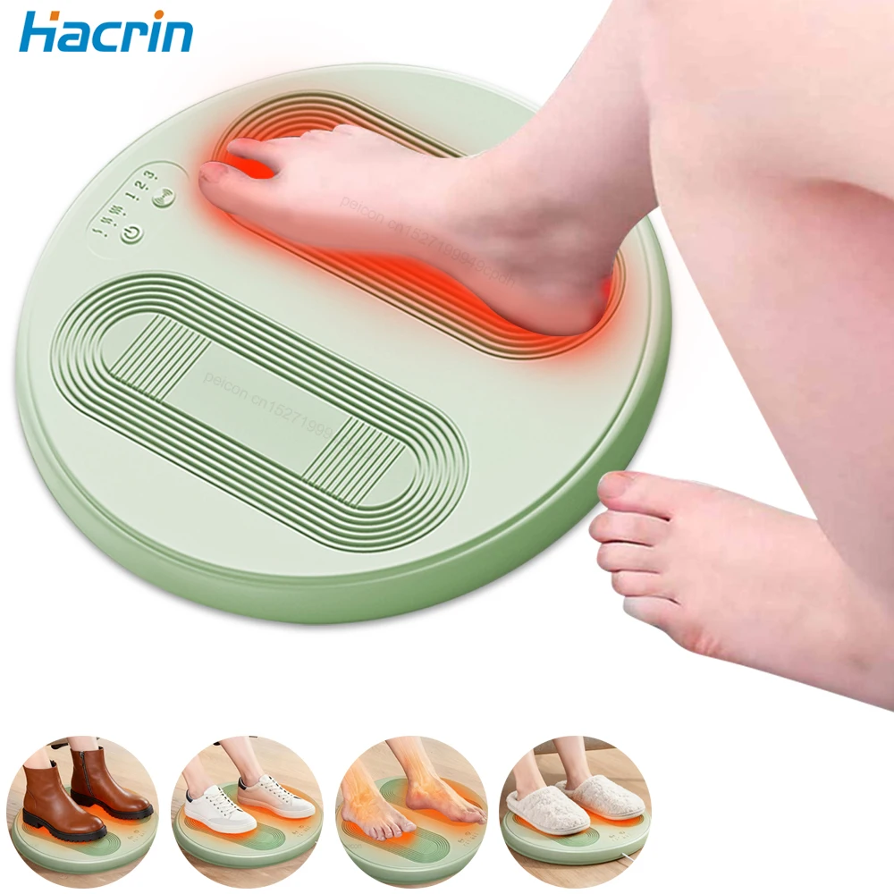 

Foot Warmer Massage Electric Foot Massager with Heat Adjustable Foot Relaxation Pad Vibration Foot Massage Foot Warmer In Winter