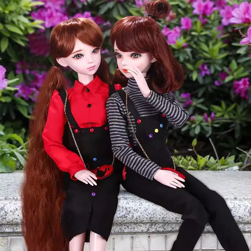 

Handmade 1/3 Bjd Dolls Full Set Large 60cm Close Girlfriend Jointed Articulated Doll Toys for Girls Birthday Gift