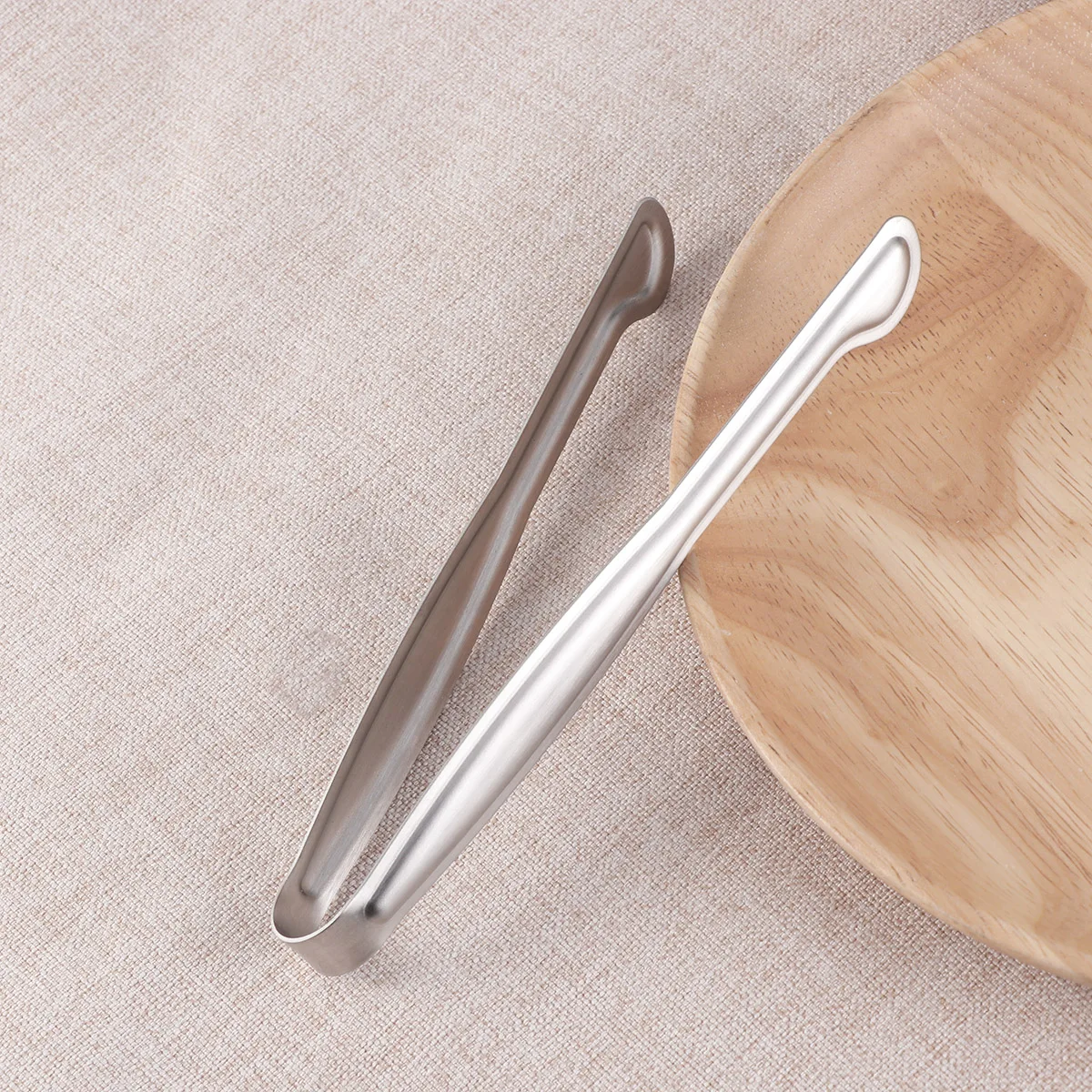 

4Pcs 15cm Stainless Steel Mini Tongs Rustproof Ice Cube Food Clip Versatile Home Bar Bbq Outdoor Gathering Tools