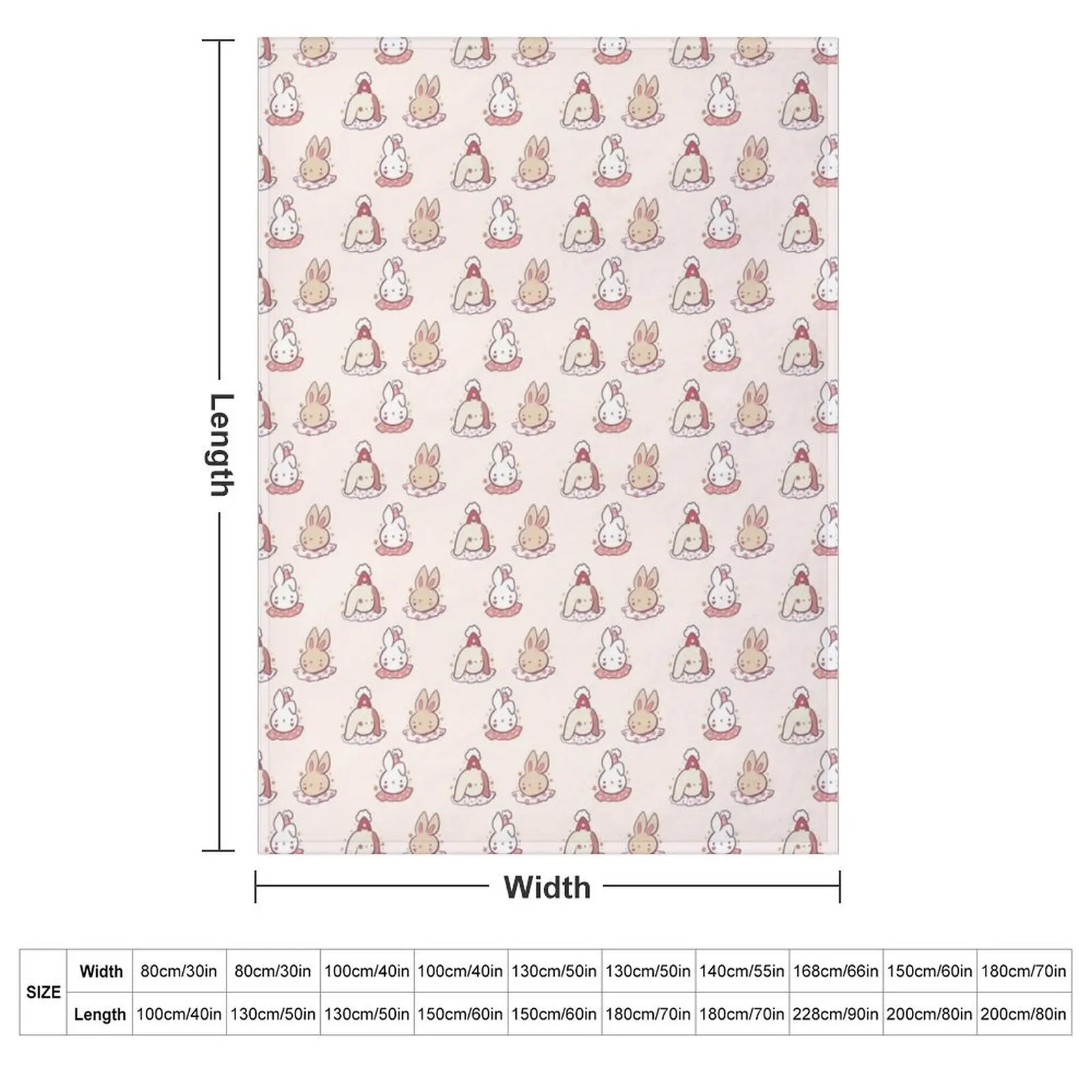 Bunny clowns drawing pack Throw Blanket For Baby Vintage Bed linens Large Flannel Blankets For Bed Blankets