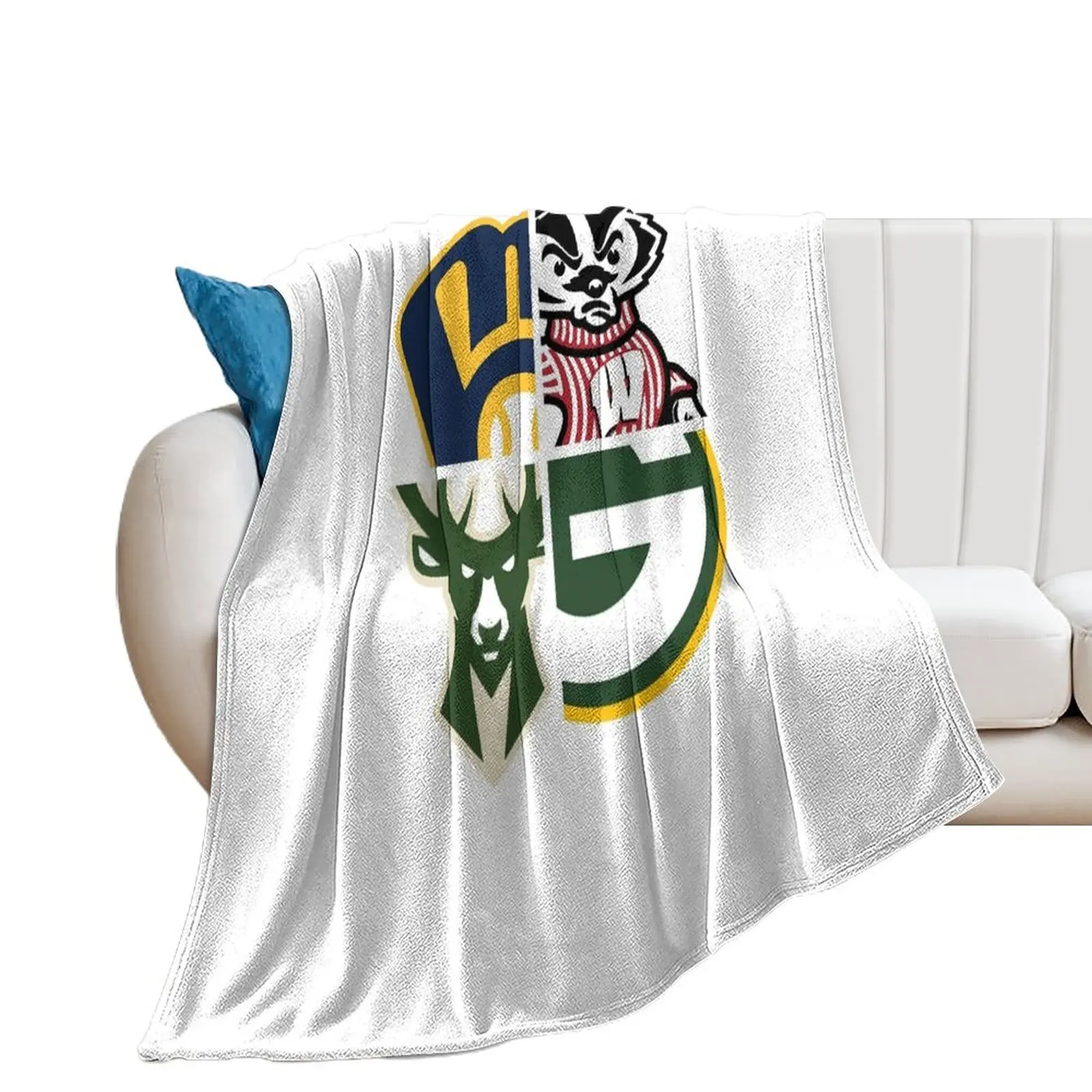 Wisconsin Sports Throw Blanket blankets and throws Winter beds Hair Blankets