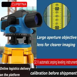 32X  Automatic Level Gauge Surveying And Mapping Level Tools Optical Parallel Laser Level Building Measurement Parallel Tester