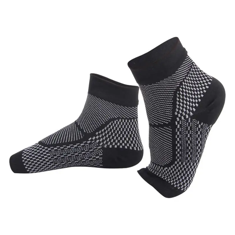 Sport Ankle Brace Soft Nylon Heel Protector Brace Soft Elastic Compression Socking For Ankle And Heel Protector Suitable For