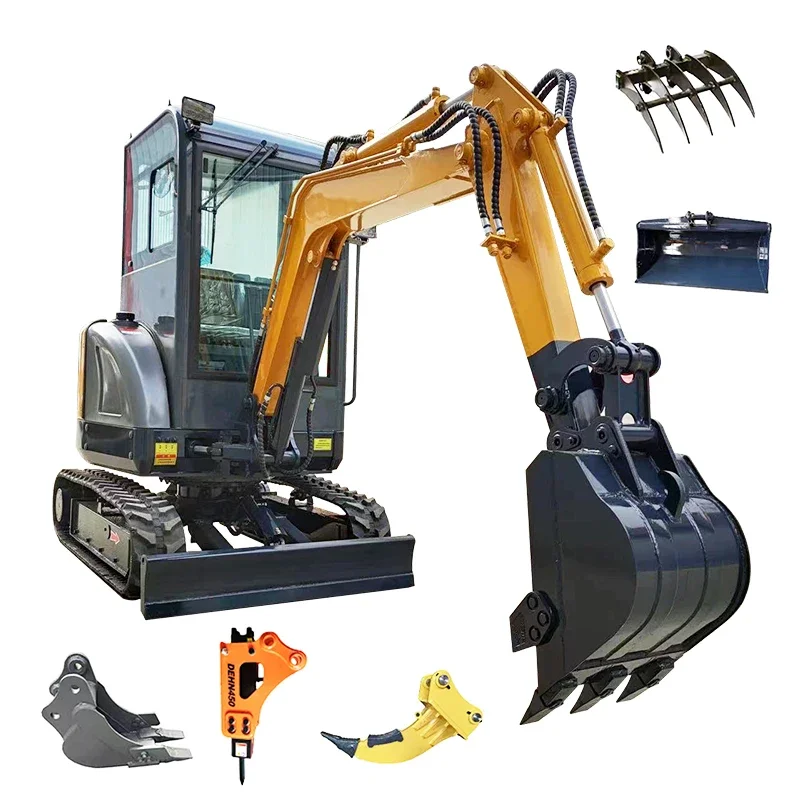 cab multifunctional Kubota mini excavator 2.5ton excavator mini for sale