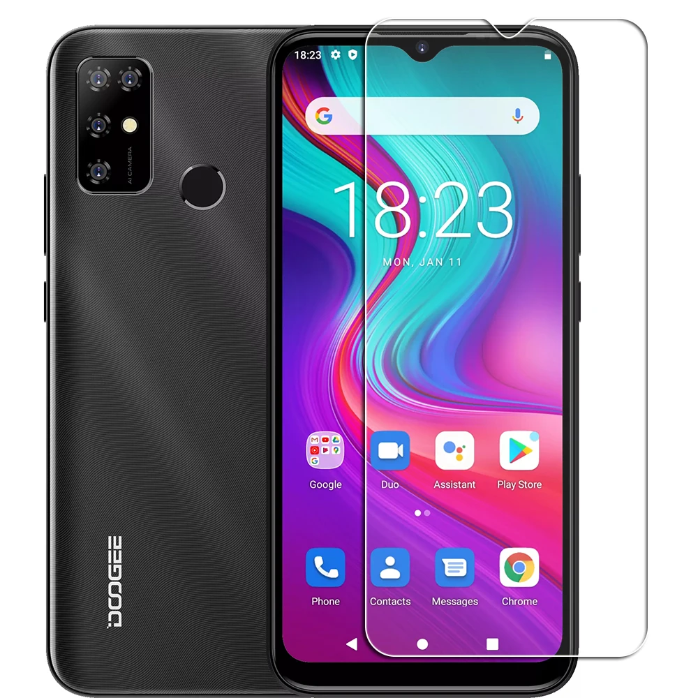2 قطعة 9H HD واقية الزجاج المقسى ل Doogee X96 برو 6.52 "DoogeeX96 X96Pro واقي شاشة الهاتف غطاء للحماية فيلم