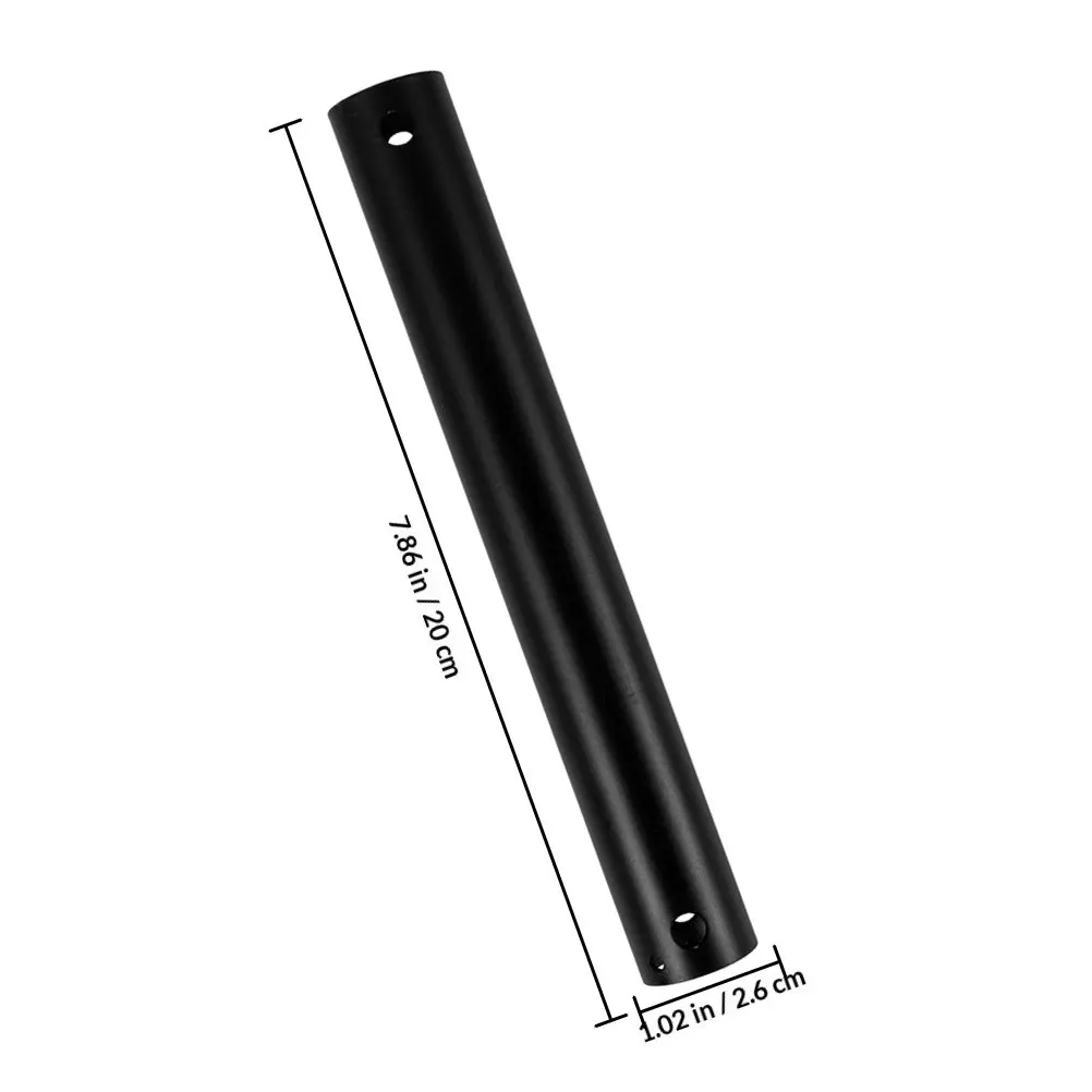 2Pcs Ceiling Fan Extension Rod Downrod Iron Thickened Stable for High Sloping Ceilings Easy Installation Ceiling Fan Rod