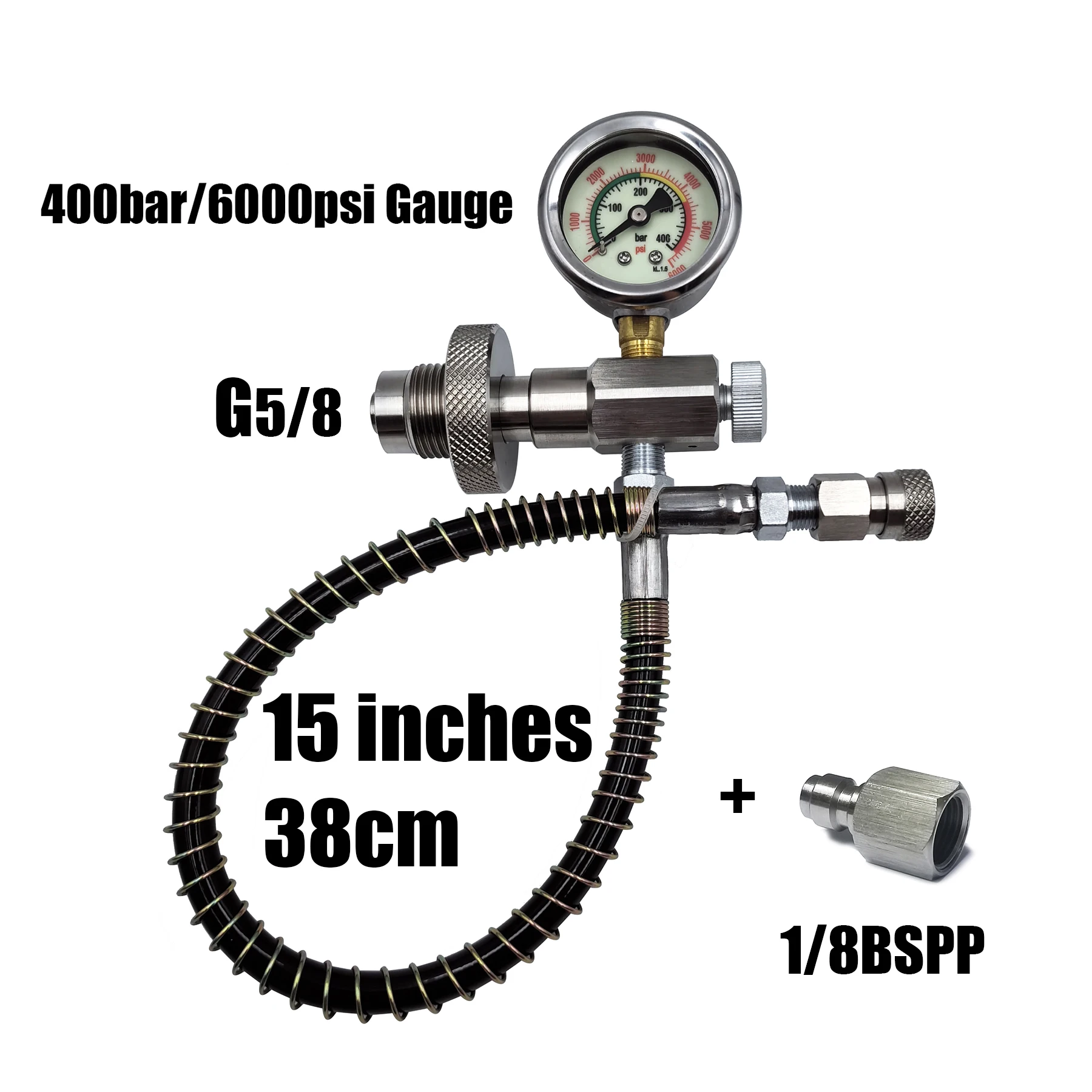 Variant: 15inch Hose BSPP QD