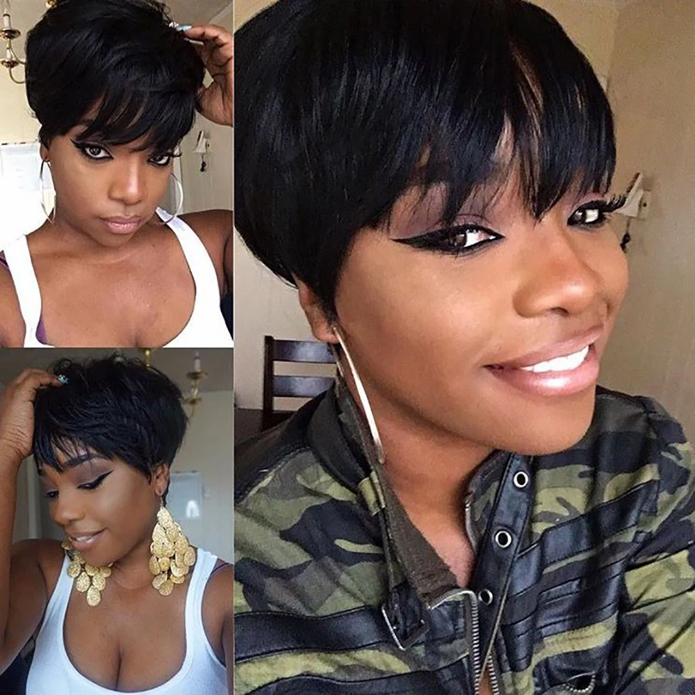 Afro Wig Pixie Cut …