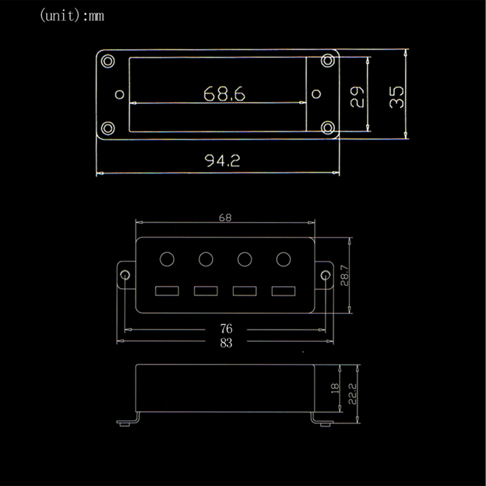 Musical Instruments BASS Pickup With Connecting Wires Four-string Electric Bass Strong Magnification Basses Parts