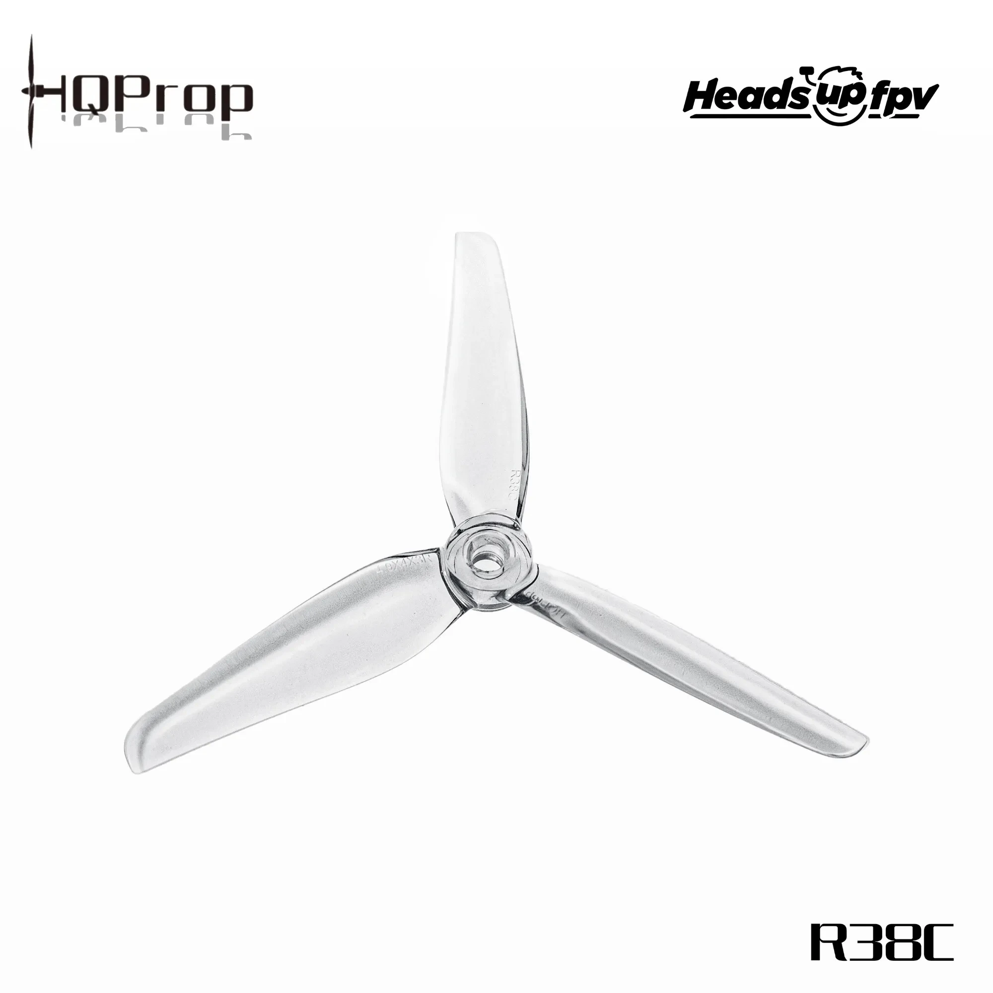 2Pairs HQPROP HeadsUp Racing R38C R38 Clear 4.9inch FPV Propeller