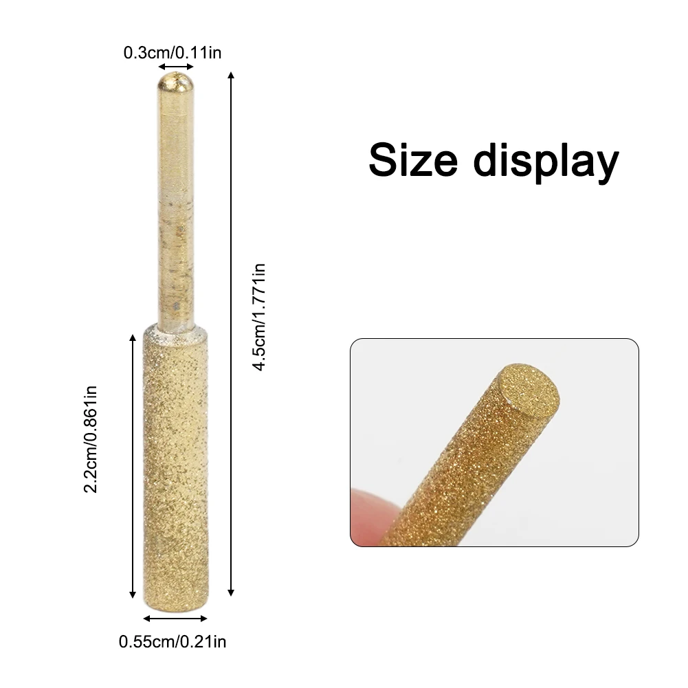 

2Pc Diamond Chainsaw Ener Burr 4/4.8/5.5mm Grinder Chain Saw Drill Carving Grinding Heads For Electric Saw Eners