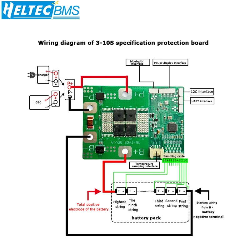 9S10S BMS NA-ion battery 12V 24V/10-100A/ BMS for Sodium Battery protection board BMS with balanced