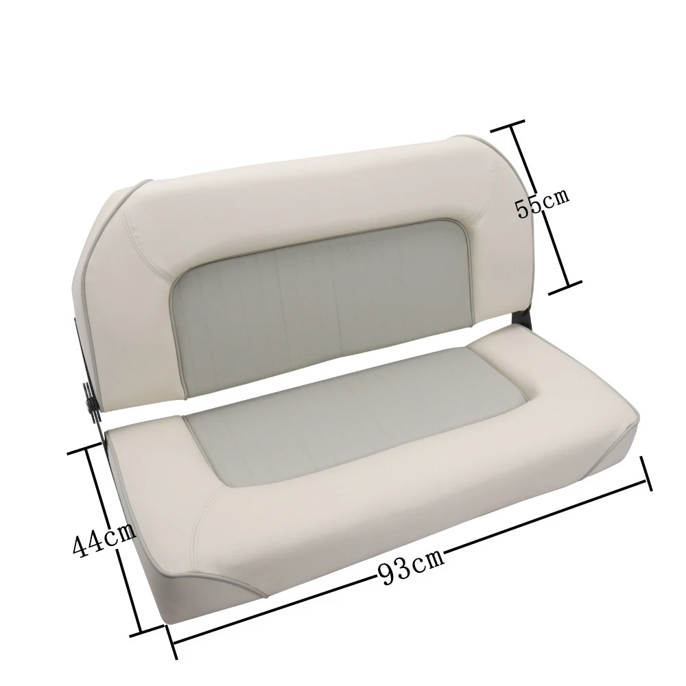 STLLF Double Leather Foldable Driving Chair Deluxe Waterproof Classical Boat Seat Folding Fishing Boat Seat