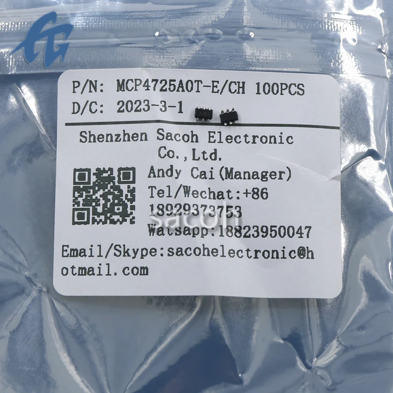 (SACOH Electronic Components)MCP4725AOT-E/CH 10Pcs 100% Brand New Original In Stock