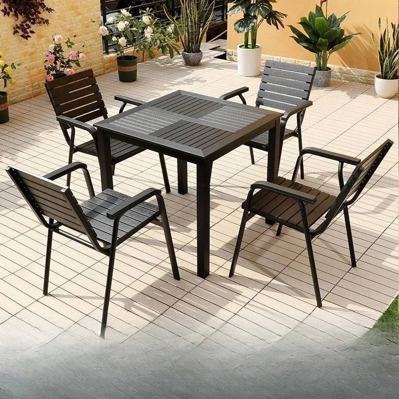 

Outdoor tables and chairs, courtyard, preservative wood, leisure, dining table, garden, open air, balcony, cafe