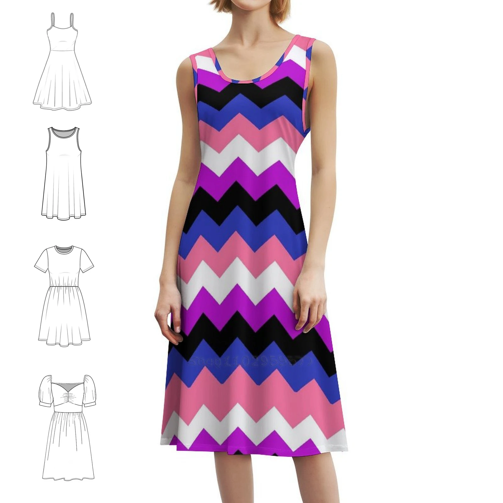 

Гендерное платье в корейском стиле для женщин. Элегантное повседневное платье для вечеринки или повседневного ношения. Гордость пола. Небинарная жидкость.