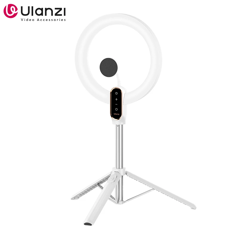 Ulanzi LT030 Ring Video Light Angel Height Adjustable Bi-color Ring Light Kit 3000K-6000K Ring Light with Remote Control