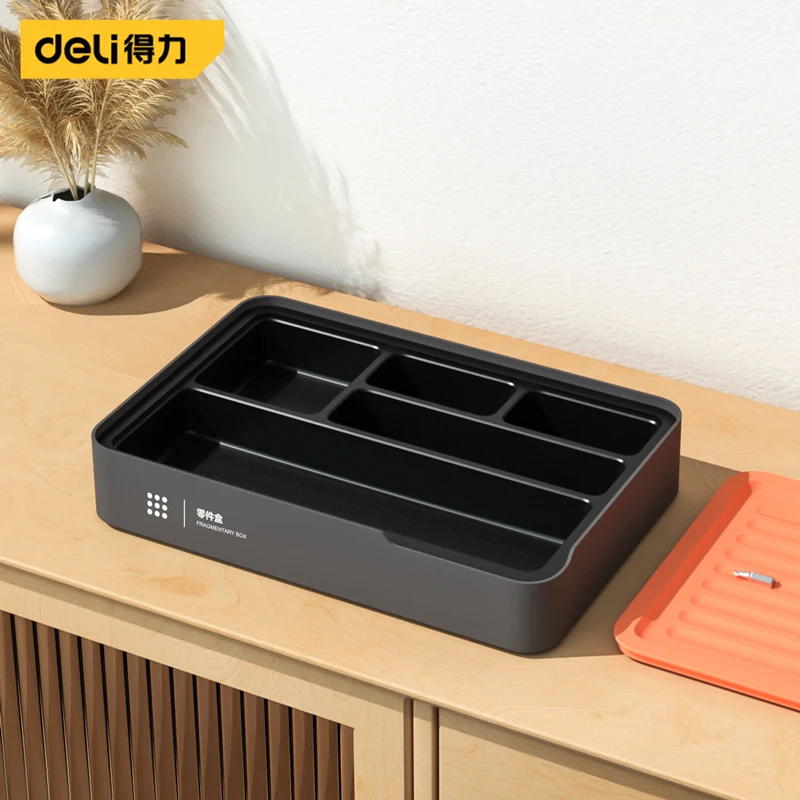 

Ящик для инструментов Deli, многофункциональный ящик для хранения, портативный ящик для инструментов, органайзер, ящик для деталей, органайзер для инструментов, ящик для классификации мелких деталей