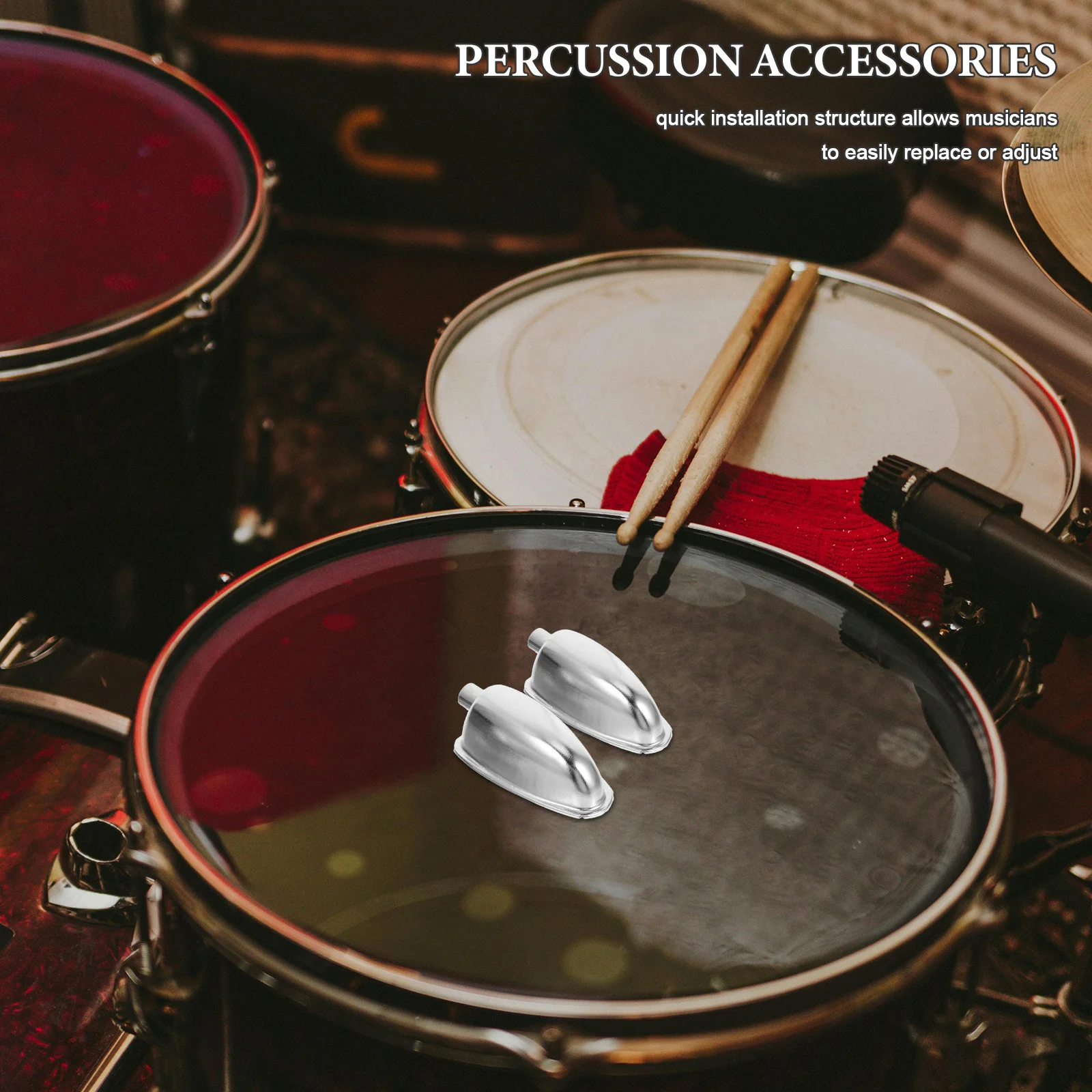 

5pcs Snare Drum Lugs Chrome Plated Metal Drum Ear Claw Hooks For Percussion Instrument Replacement Parts Single End Hardware