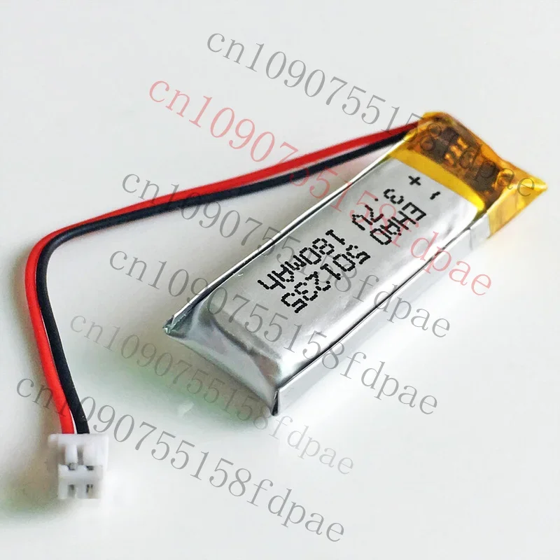 

Премиум 3,7 В 180 мАч LiPo аккумуляторная батарея JST 1,25 мм 2-контактный разъем для Bluetooth 501235