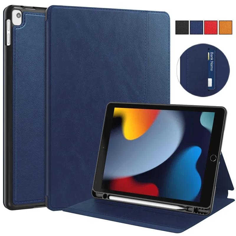 

Тяжелая Броня Роскошный деловой кожаный чехол для планшета IPad 10,2 Pro 10,5 IPad 9 8 7 Th Generation противоударный защитный чехол