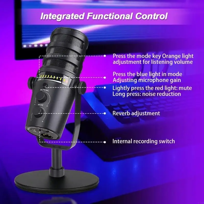

97QB Sensitive Sound USB Dynamic Microphone For Precise Sound Recording