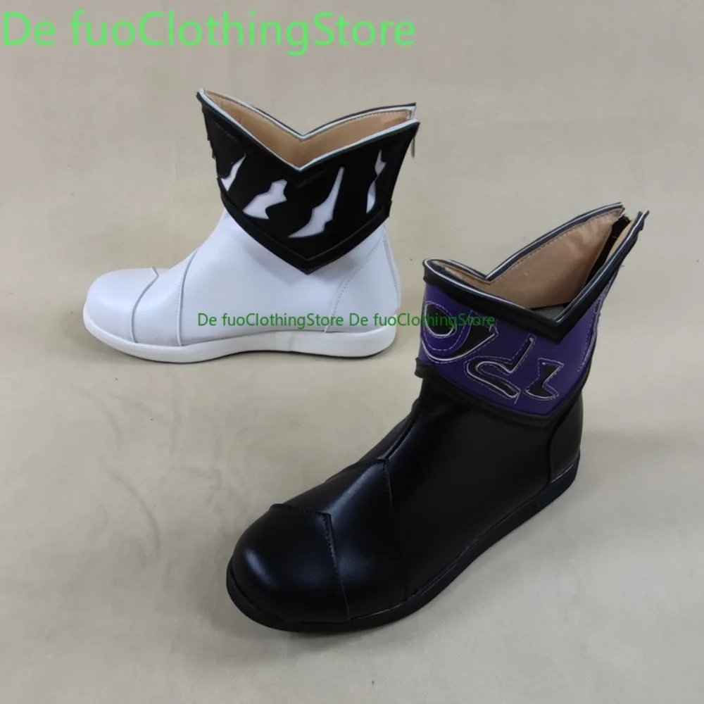 

DefuoClothing W FangJoker Cosplay Shoes Anime Convention Boots Anime Game Role-playing Shoes And Boots Halloween Party