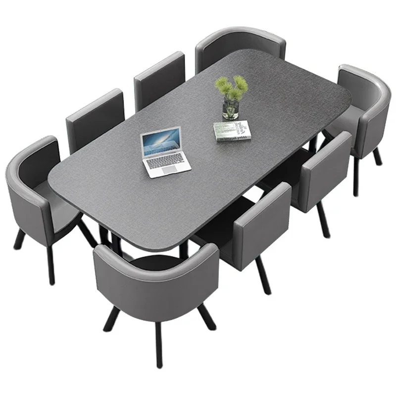 Modern simple conference  desk reception  and chair training institution and chair dining  negotiatio