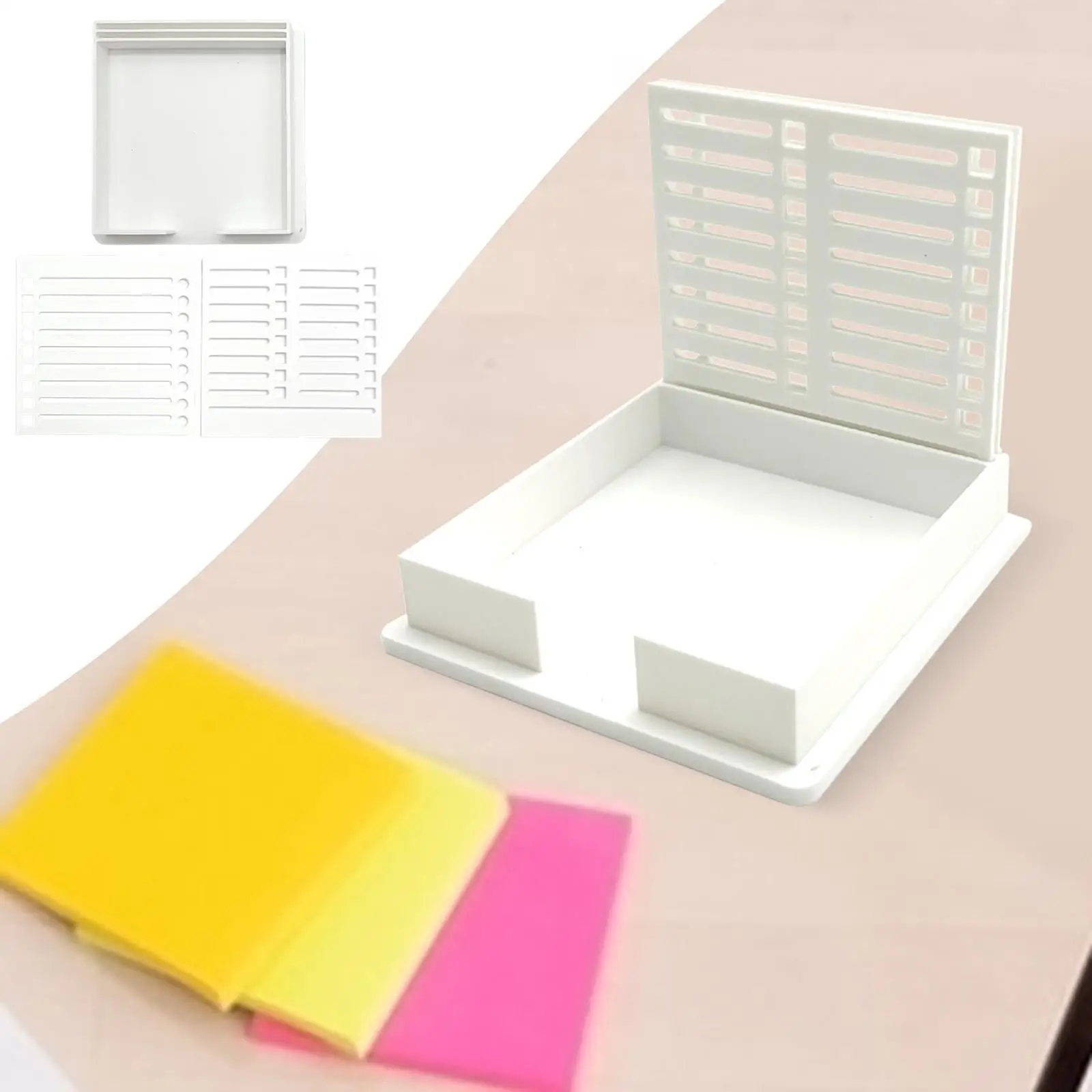 Sticky Note Holder Compact Sticky Note Stencil for School to Do Lists Office